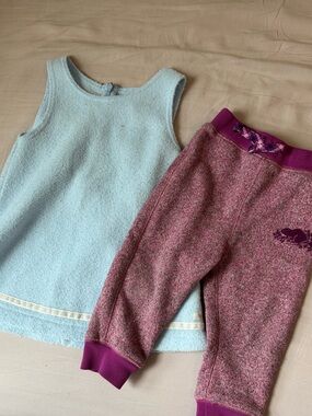 Baby Roots 2 Piece Dress and Sweatpants Bundle